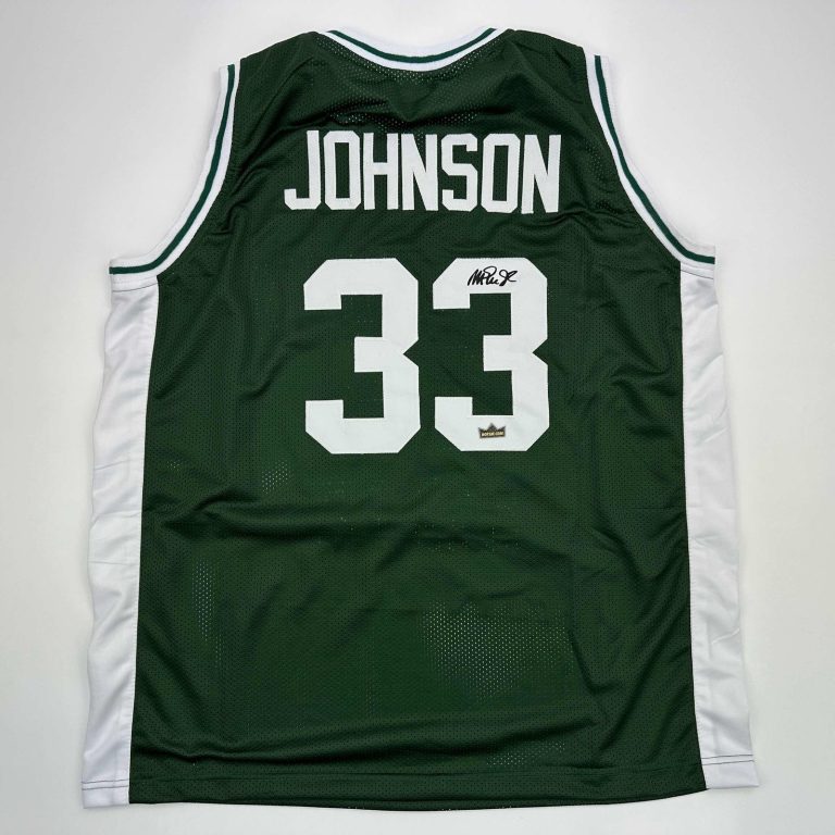 Facsimile Autographed Earvin Magic Johnson Michigan State Jersey Mens XL