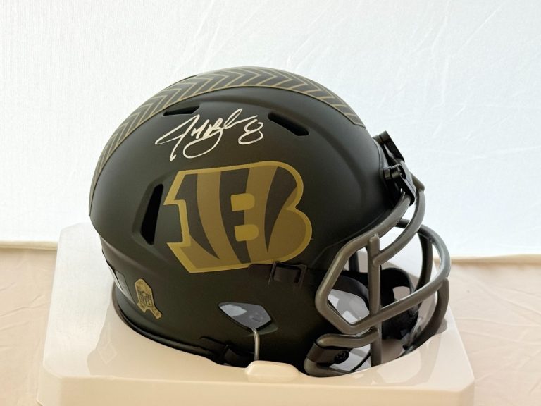 Jeff Blake signed Cincinnati Bengals Salute mini helmet autographed GT COA