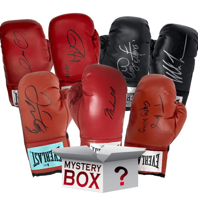 Autographed/Signed Boxing Glove Mystery Box with PSA JSA or Beckett COA