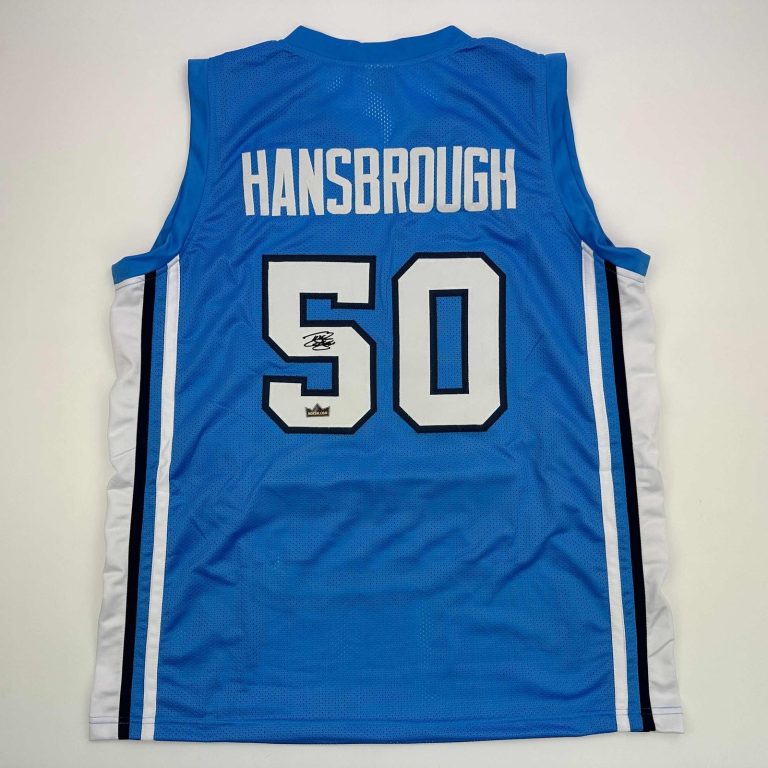 Facsimile Autographed Tyler Hansbrough UNC Blue Jersey Size Men's XL