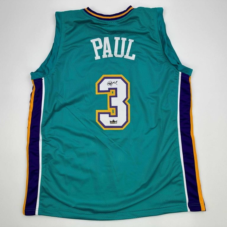 Facsimile Autographed Chris Paul New Orleans Teal Jersey Size Men's XL