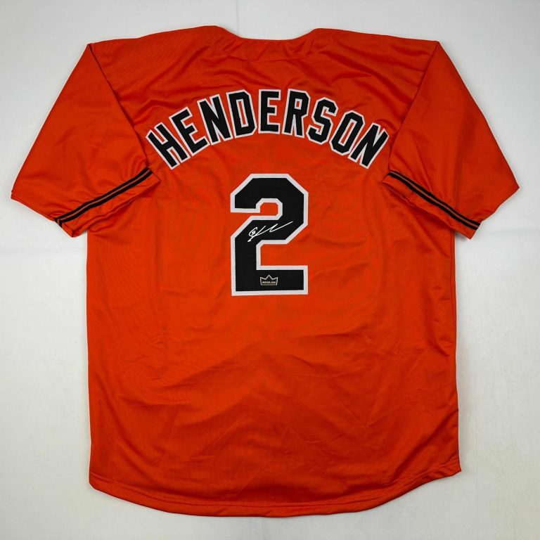 Facsimile Autographed Gunnar Henderson Baltimore Orange Jersey Men's XL