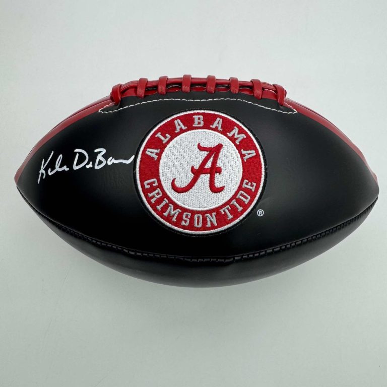Autographed/Signed Kalen DeBoer Alabama Full Size Black Logo JSA COA
