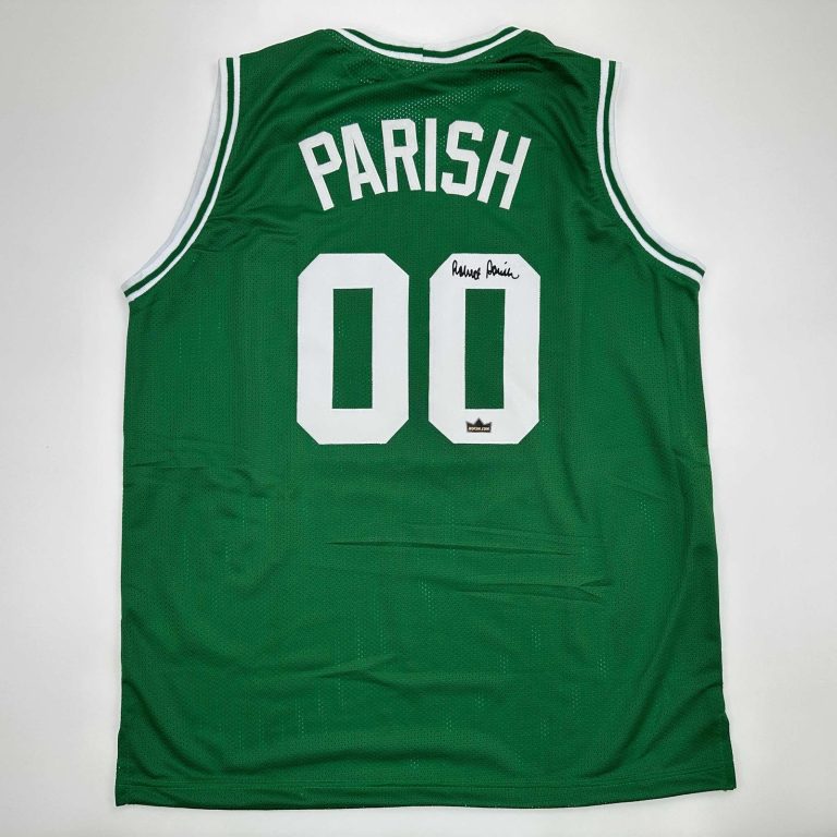 Facsimile Autographed Robert Parish Boston Green Jersey Size Men's XL