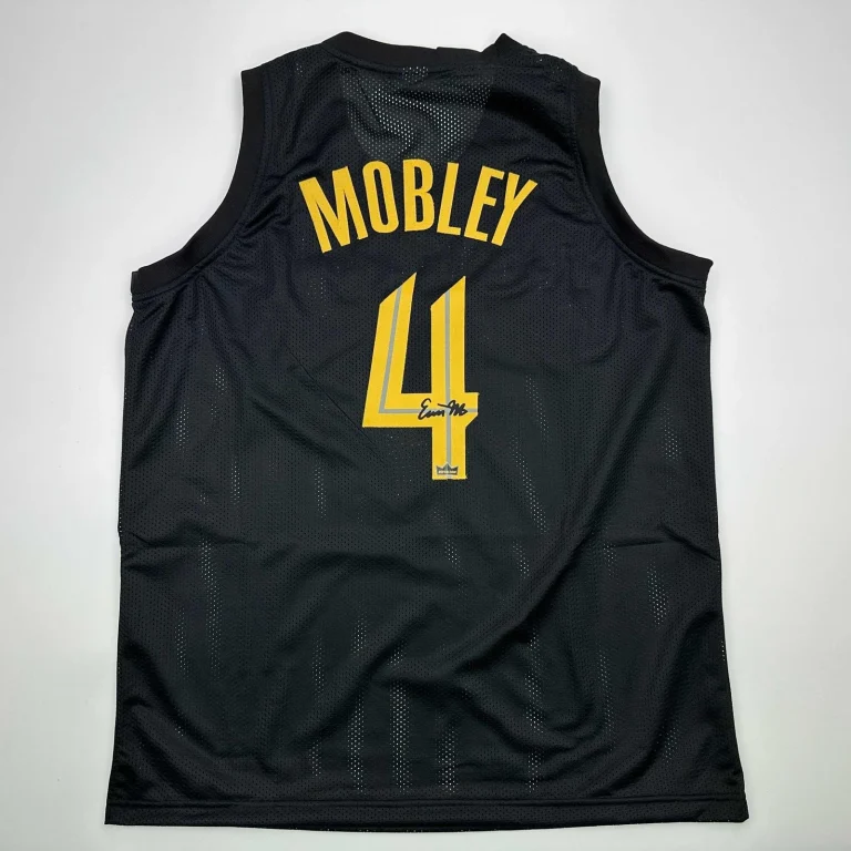 Facsimile Autographed Evan Mobley Cleveland Black Jersey Size Men's XL