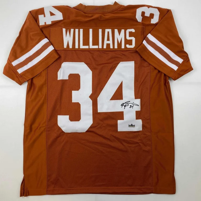 Facsimile Autographed Ricky Williams Texas Orange Jersey Size Men's XL