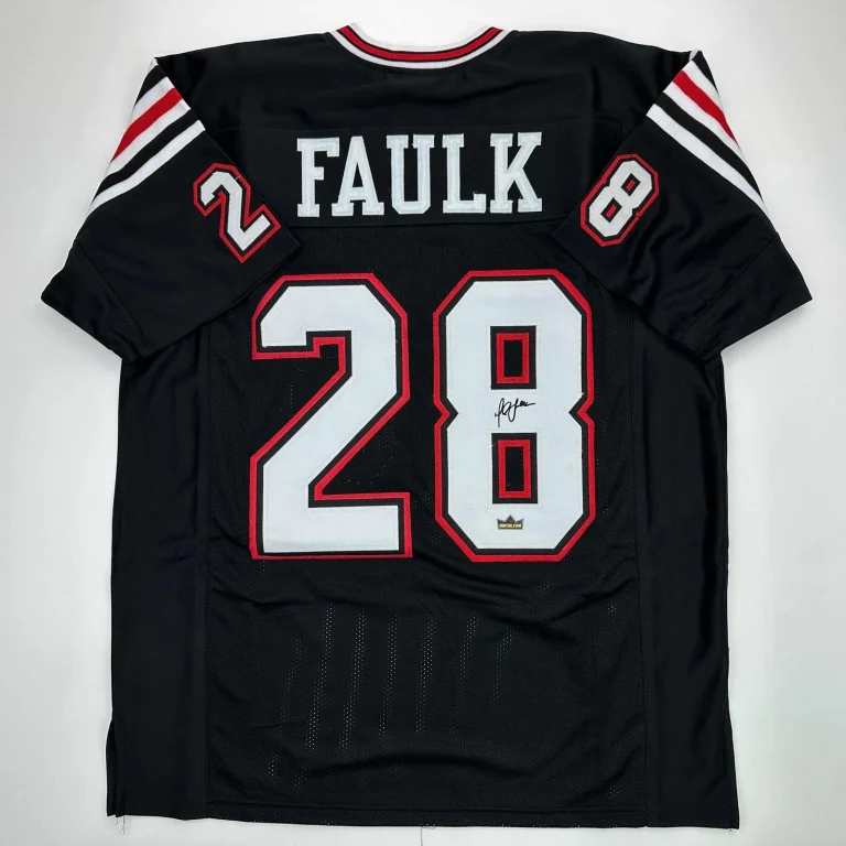 Facsimile Autographed Marshall Faulk San Diego State Jersey Men's XL