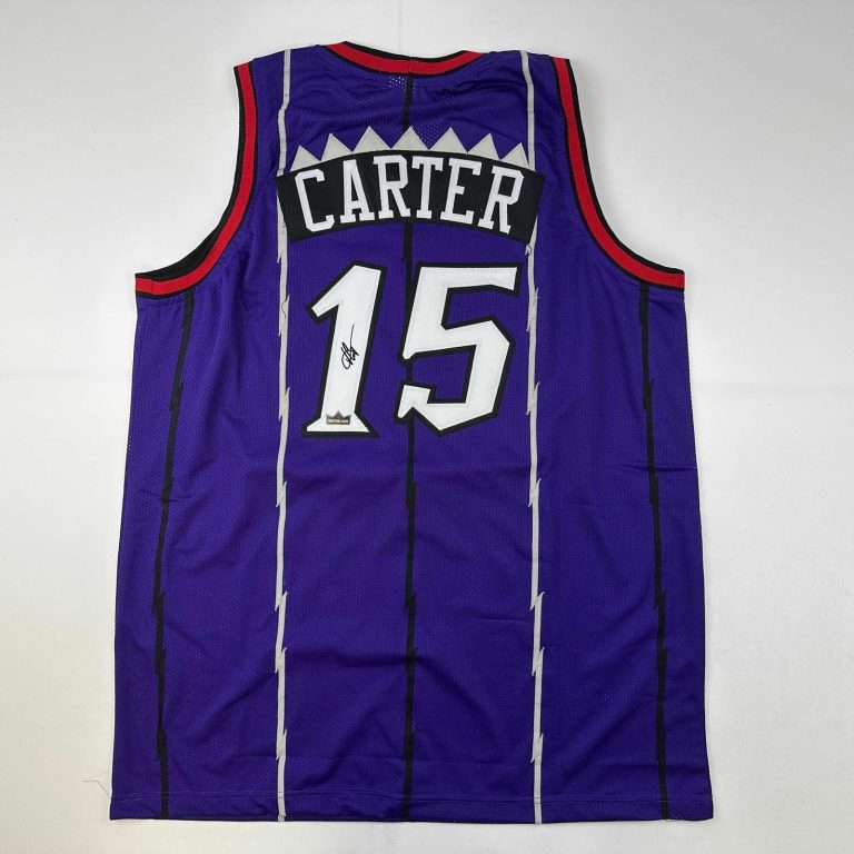 Facsimile Autographed Vince Carter Toronto Purple Jersey Size Men's XL