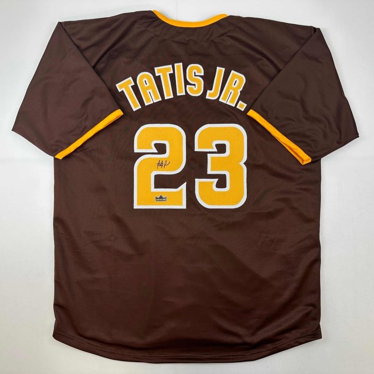 Facsimile Autographed Fernando Tatis Jr. San Diego Brown Auto Jersey XL