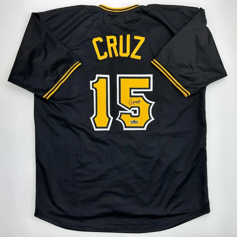 Facsimile Autographed Oneil Cruz Pittsburgh Black Jersey Size Men's XL