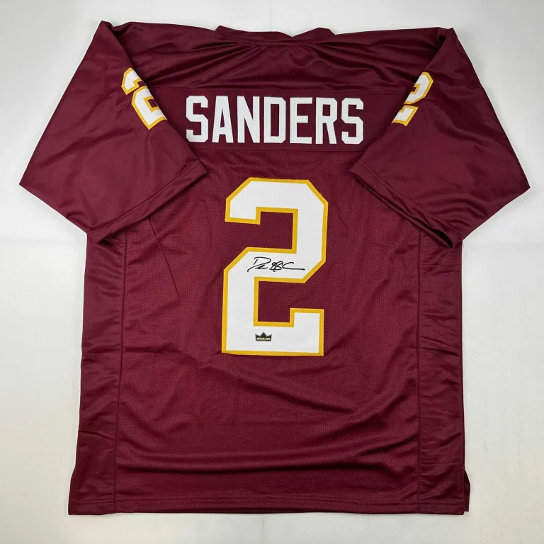 Facsimile Autographed Deion Sanders Florida State Maroon Jersey Men's XL