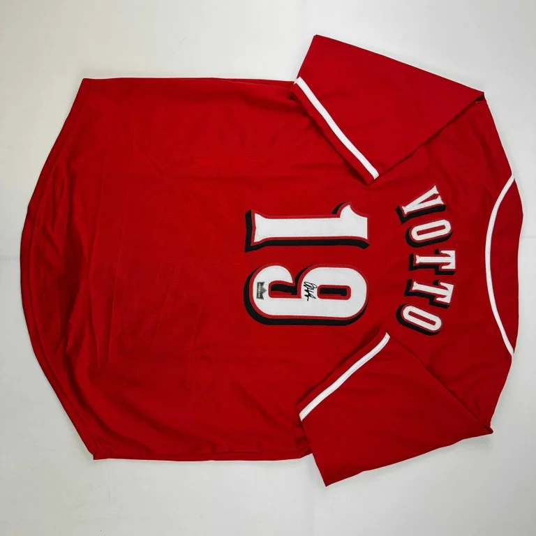 Facsimile Autographed Joey Votto Cincinnati Red Jersey Size Men's XL