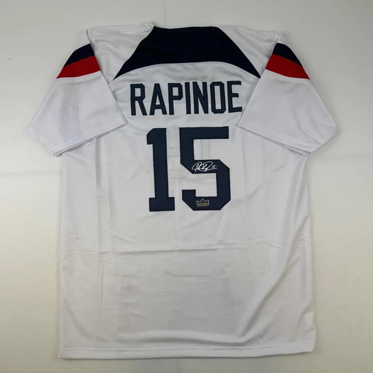Facsimile Autographed Megan Rapinoe United States USA White Jersey XL