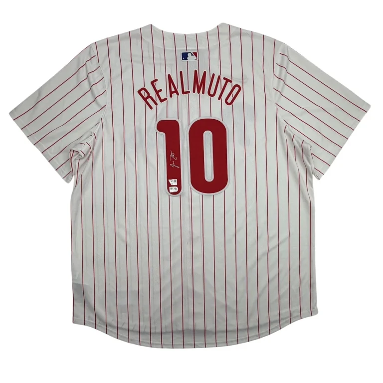 Autographed/Signed JT Realmuto Phillies Authentic Jersey Fanatics & MLB COA