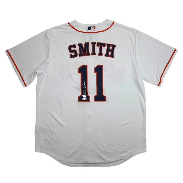Autographed/Signed Cam Smith Astros Authentic Jersey Fanatics & MLB COA