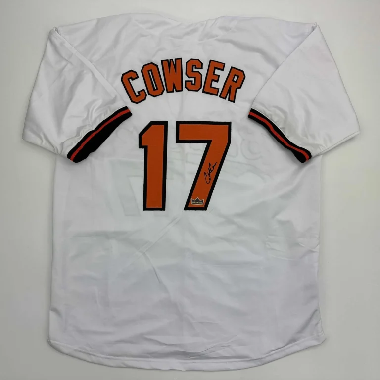 Facsimile Autographed Colton Cowser Baltimore White Jersey Size Men's XL