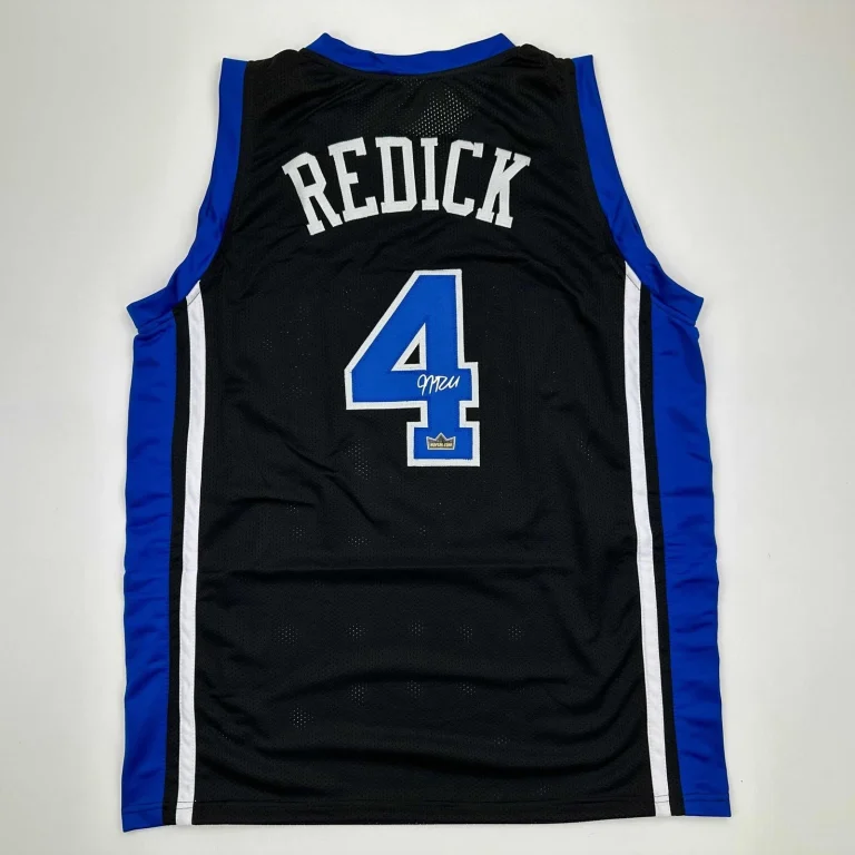 Facsimile Autographed JJ J.J. Redick Duke Black Jersey Size Men's XL