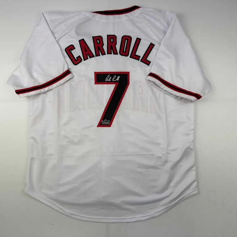 Facsimile Autographed Corbin Carroll Arizona White Jersey Size Men's XL