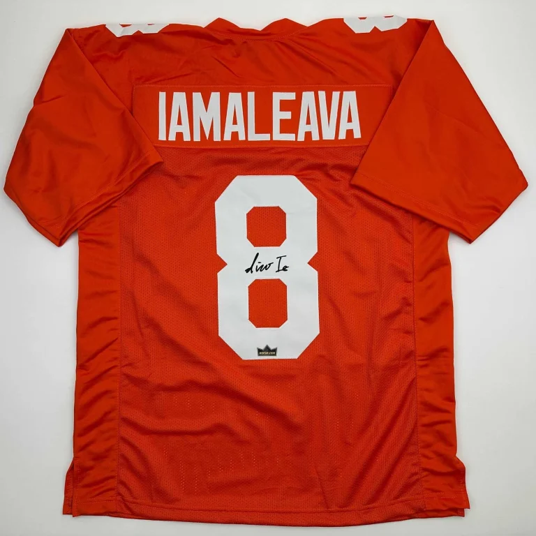 Facsimile Autographed Nico Iamaleava Tennessee Orange Jersey Men's XL