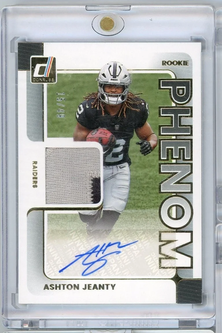 2025 Panini Donruss Ashton Jeanty #PJAAJY Rookie Phenom RPA /49 Rookie Card