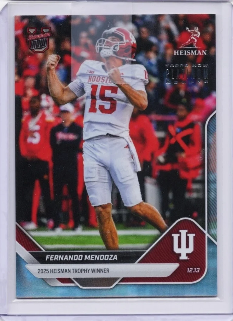 2025 Topps Bowman U Now Fernando Mendoza #60 Platinum Member RC Card