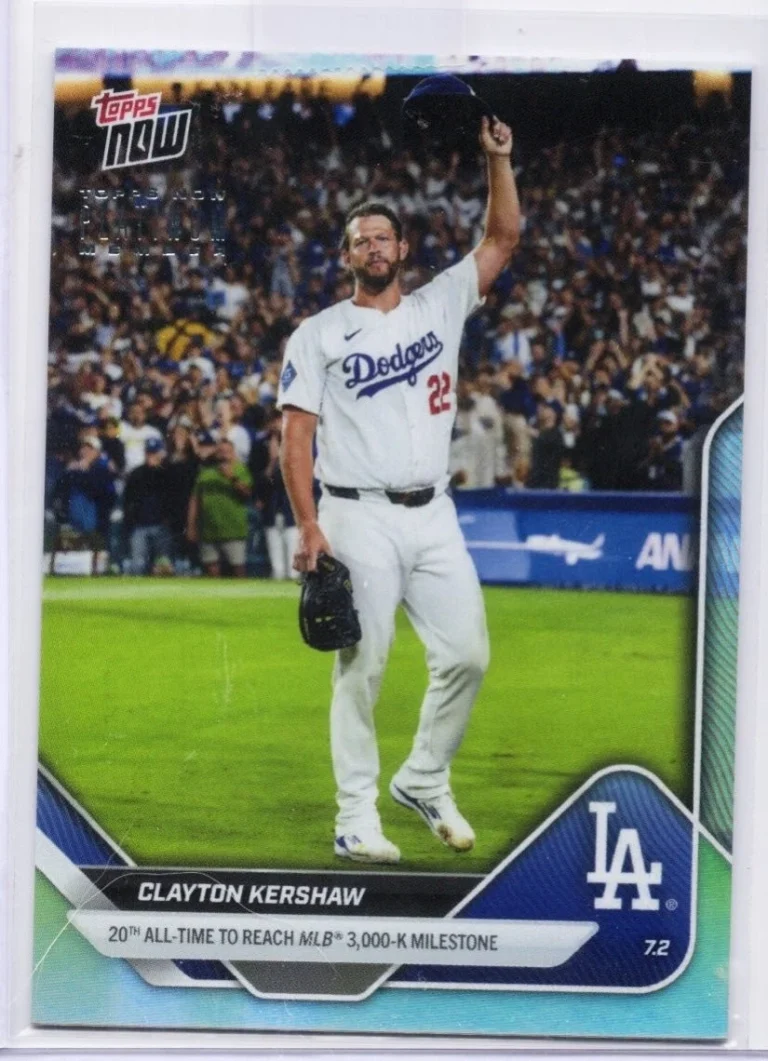 2025 Topps Now Clayton Kershaw #P373 Platinum Member Baseball Card