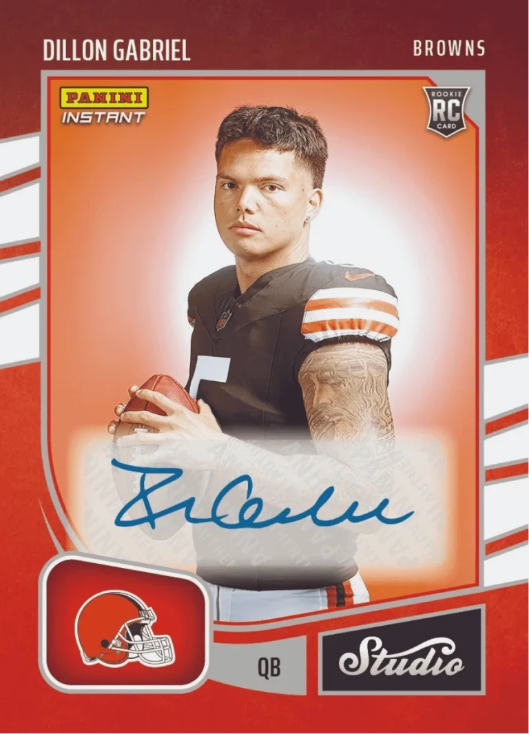 2025 Panini Instant Dillon Gabriel #SR6 Studio Rookies Auto /99 Card