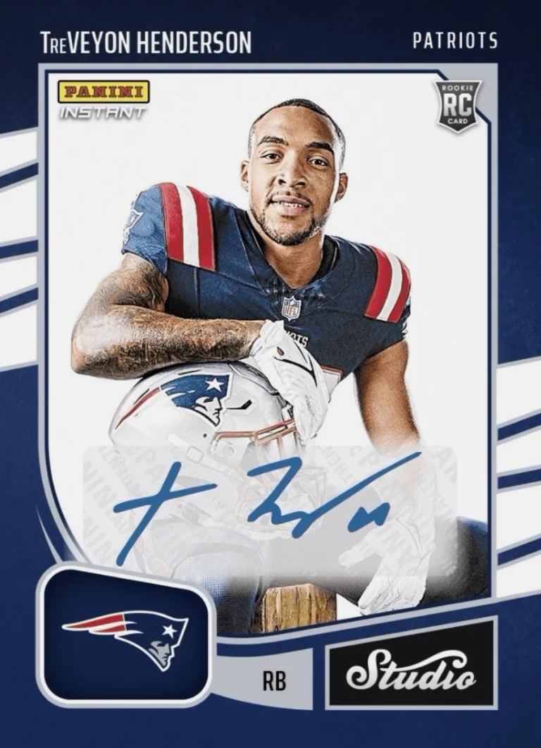 2025 Panini Instant TreVeyon Henderson #SR37 Studio RC Auto /99 Card