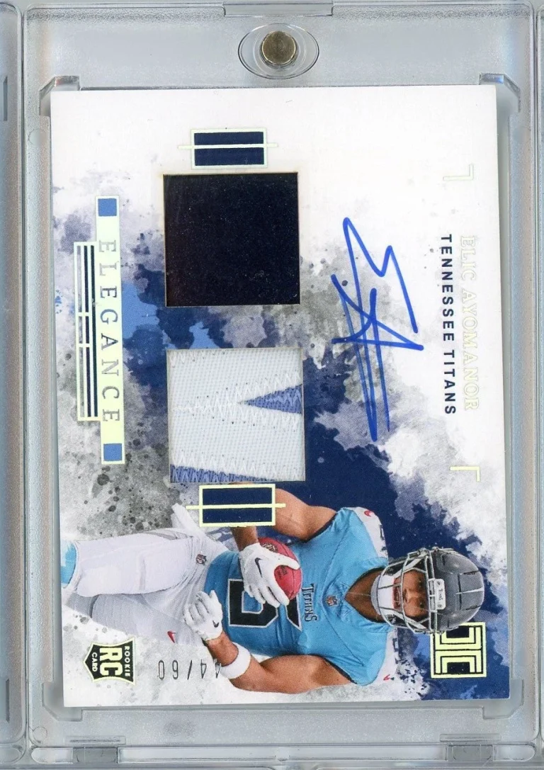 2025 Panini Impeccable Elic Ayomanor #ELE-EAR /60 Relic Auto Rookie RC Card