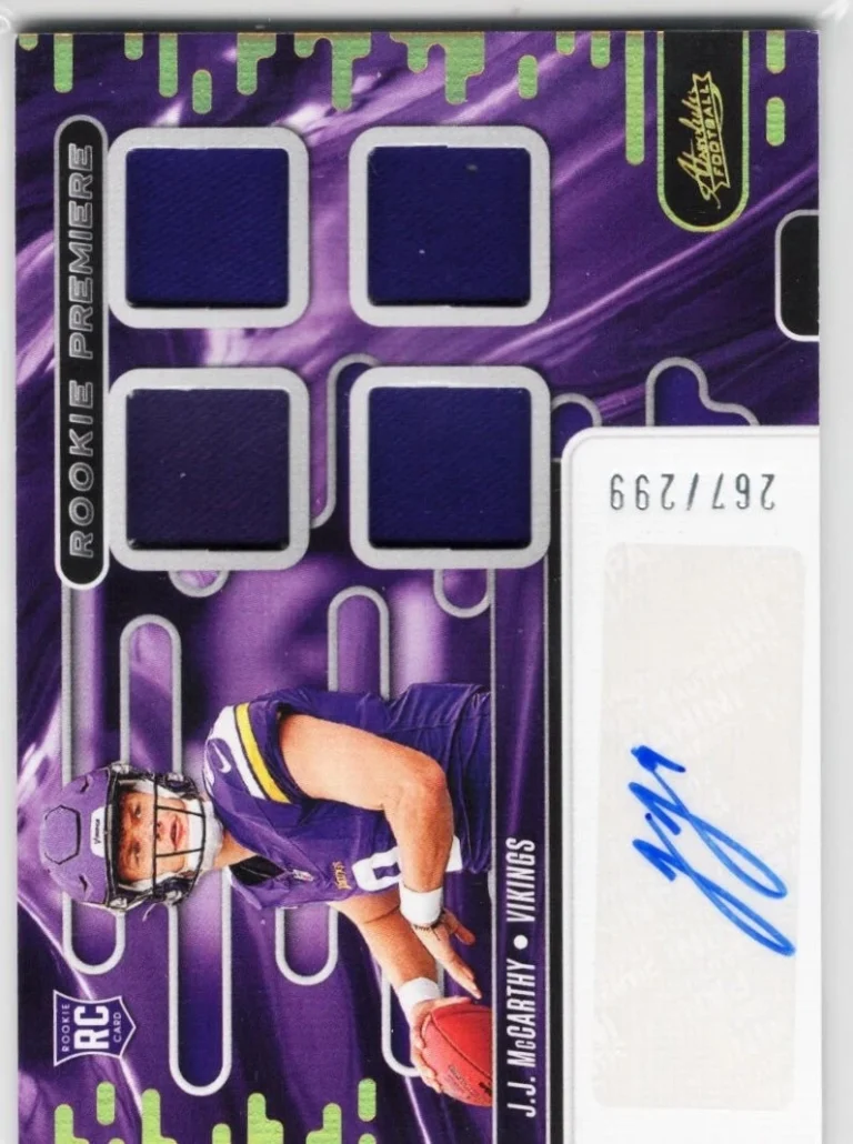 2024 Panini Absolute JJ McCarthy #RPMAJJM RC Premiere Auto /299 RC Card