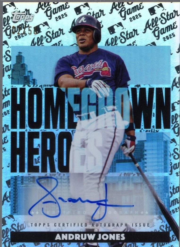 2025 Topps ASG Andruw Jones #HHAAJ Homegrown Heros Auto /50 Baseball Card