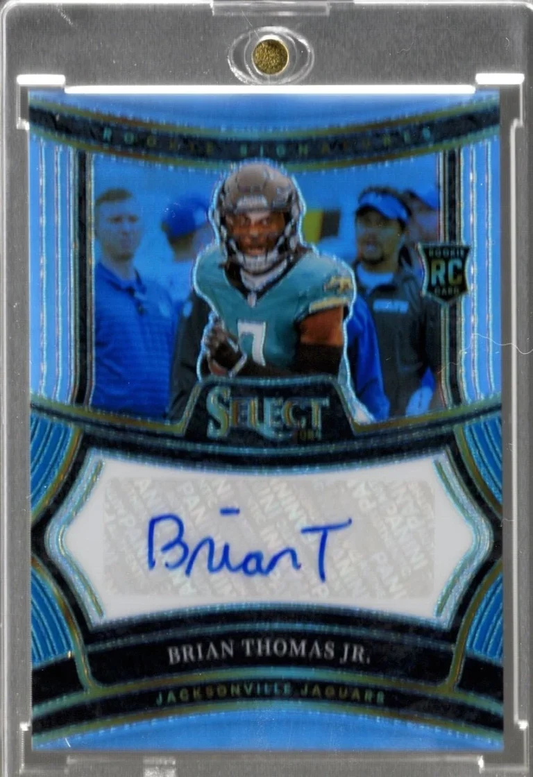 2024 Panini Select Brian Thomas Jr #RSPBTJ Silver Prizm /399 Auto RC Card