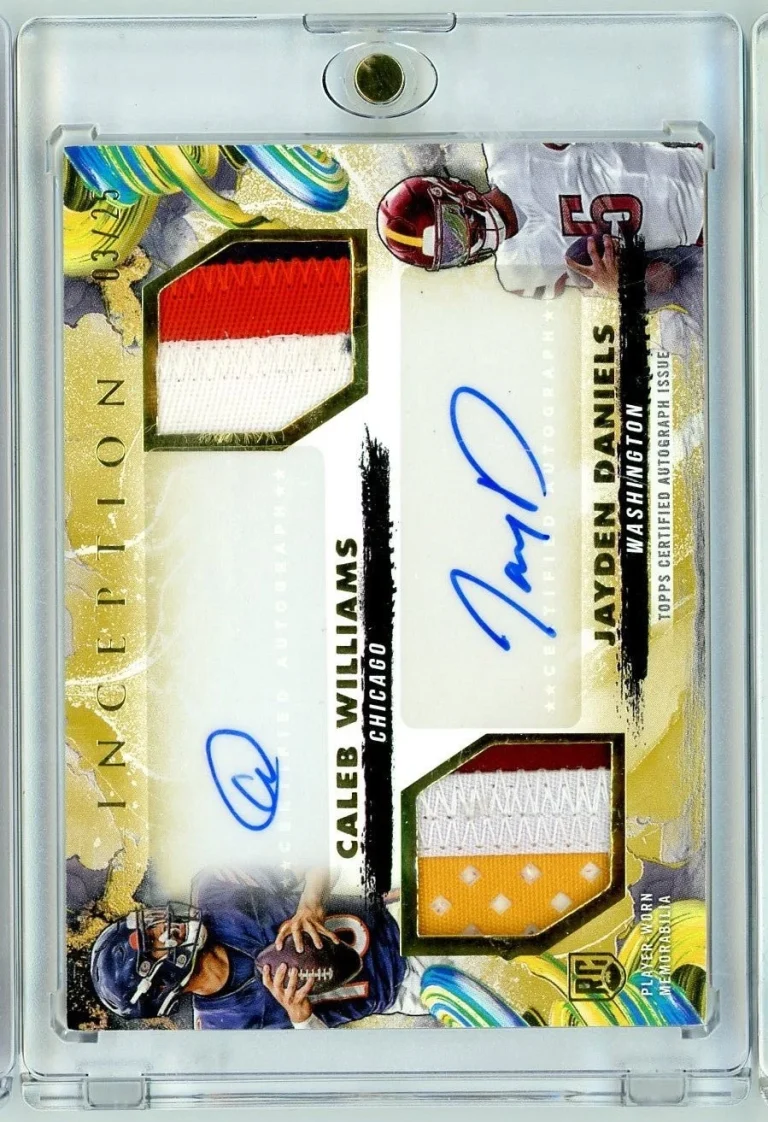 2024 Topps Inception Jayden Daniels/Caleb Williams #DRRA-WD Dual RPA /25 RC
