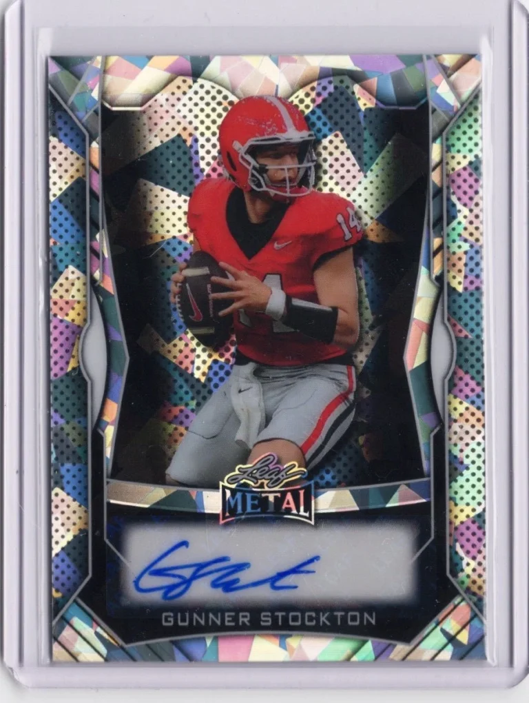 2025 Leaf Metal Gunner Stockton #MAGS1 Silver Ice Auto /49 Rookie Card