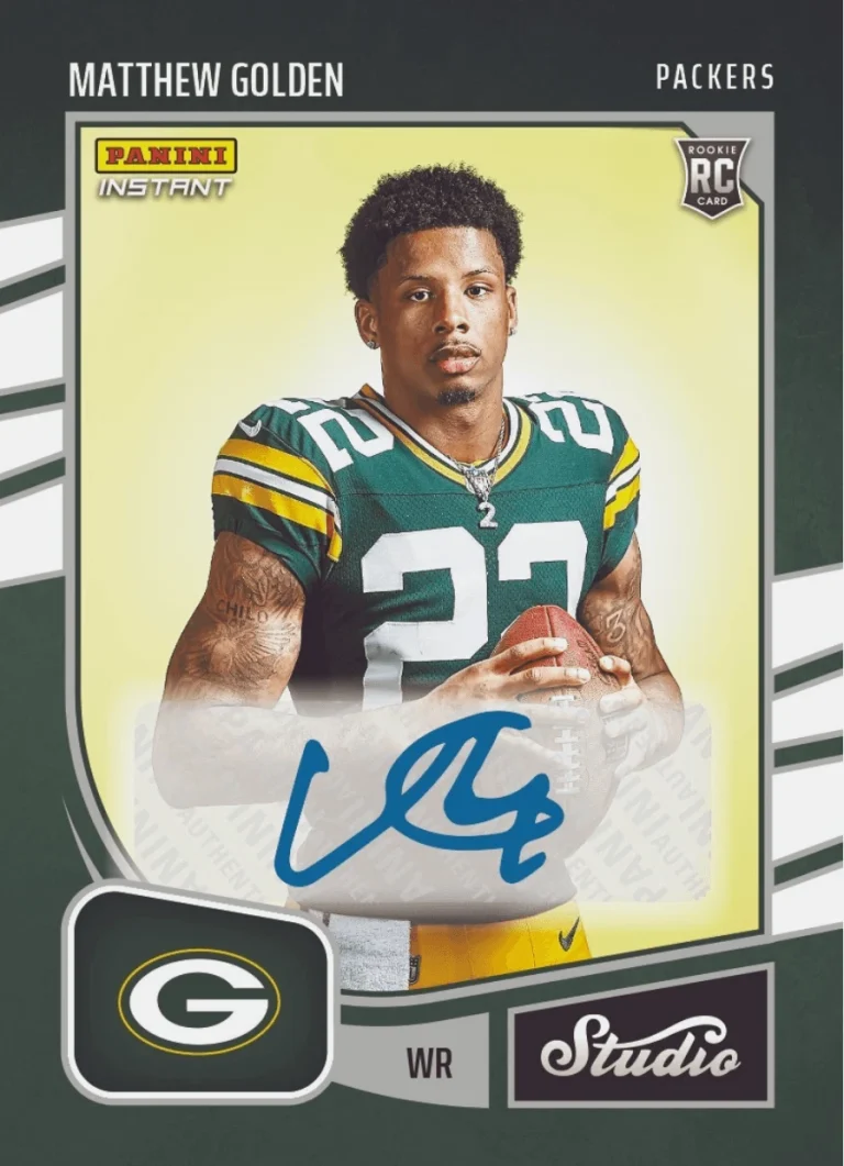 2025 Panini Instant Matthew Golden #SR21 Studio Rookies Auto /99 Card