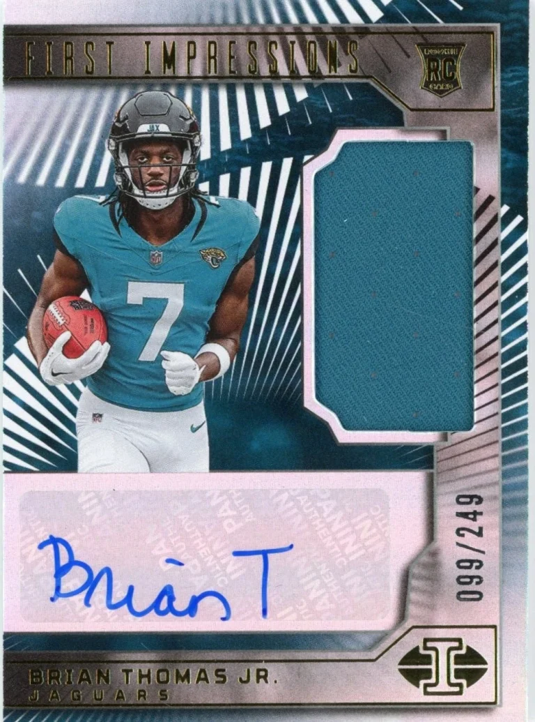 2024 Panini Illusions Brian Thomas Jr #108 Auto /249 Rookie RC Card