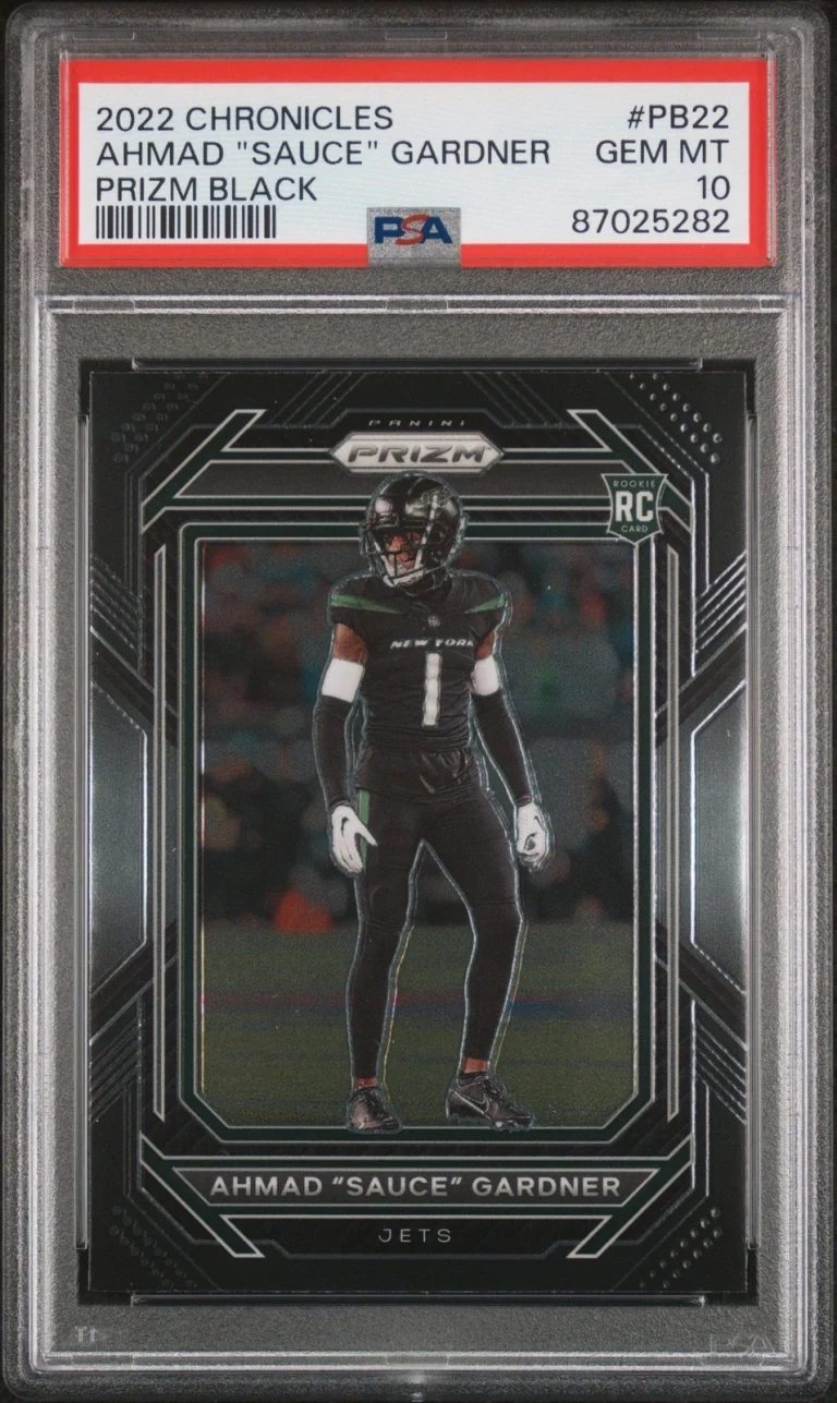 Graded 2022 Chronicles Ahmad Gardner #PB22 Prizm Black RC Card PSA 10