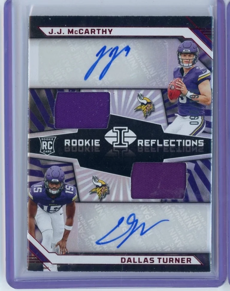 2024 Illusions RC Reflections JJ McCarthy/Dallas Turner RRAMV RPA /199 Card