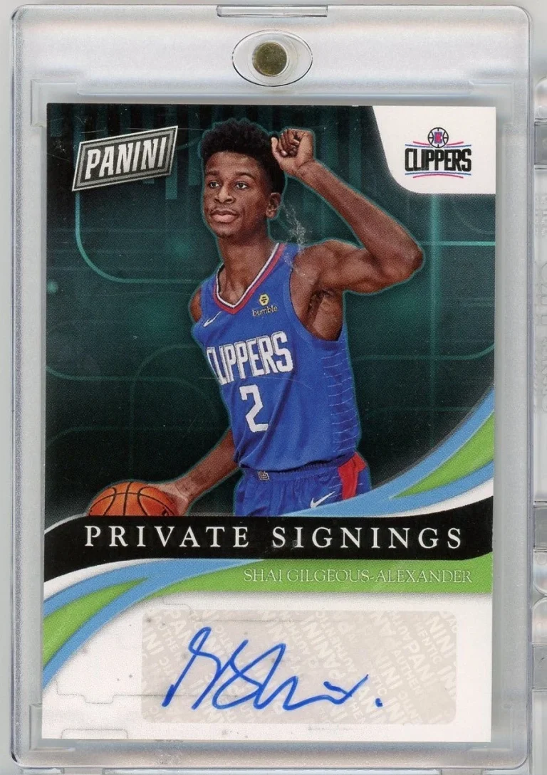 2018 Panini Private Signings Shai Gilgeous-Alexander #SG Auto Rookie Card