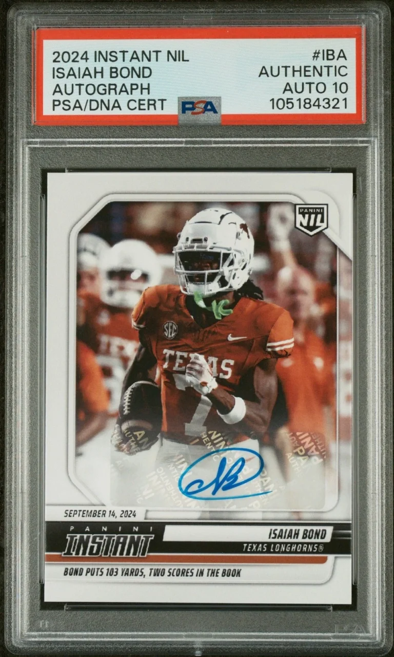 Graded 2024 Panini Instant Isaiah Bond #IBA Auto /99 Card PSA 10 Auto