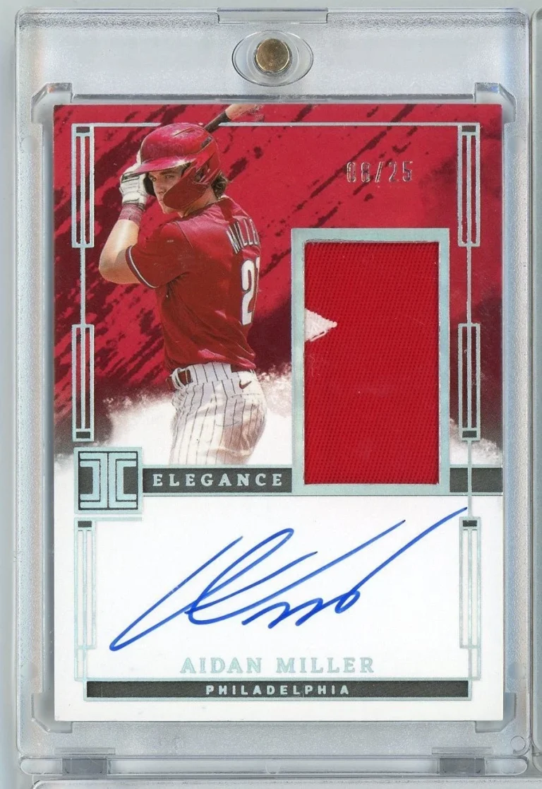 2024 Panini Impeccable Aidan Miller #EPJAM /25 Elegance Relic Auto RC Card