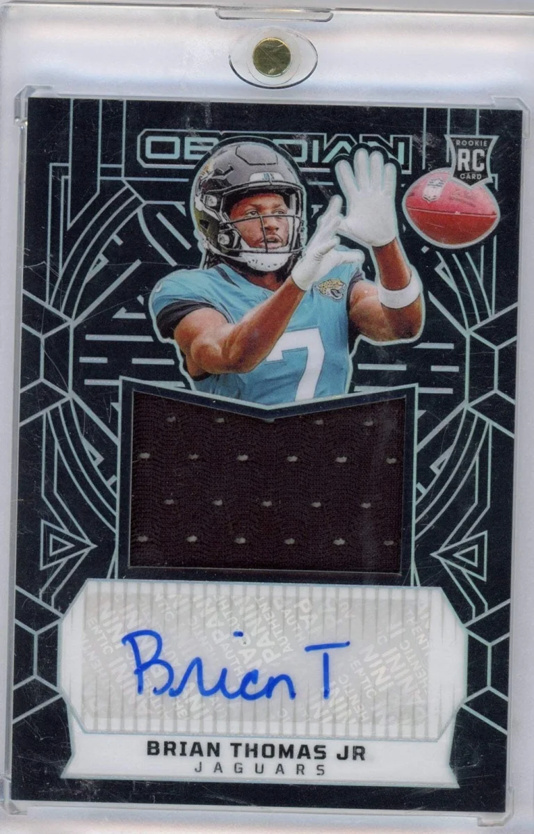 2024 Panini Obsidian Brian Thomas Jr #RJJBTJ RPA Auto /299 Rookie Football Card