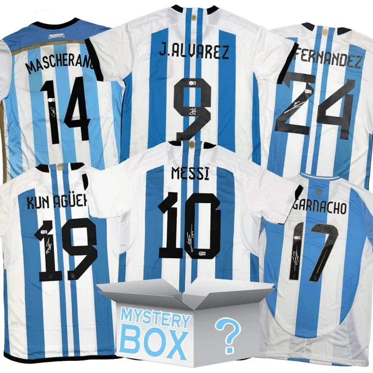 Argentina Autographed/Signed Jersey Mystery Box with PSA JSA or BAS COA