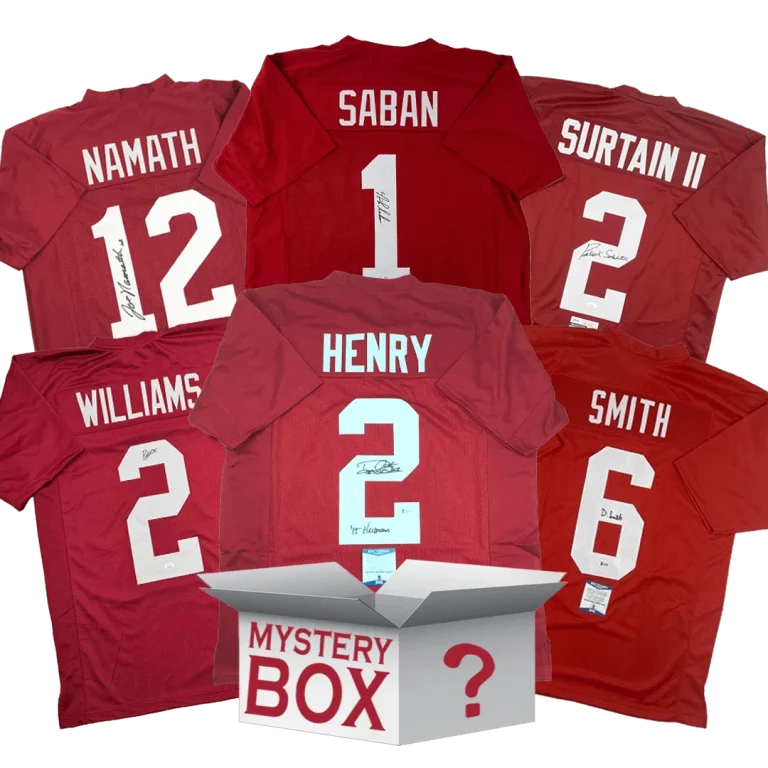 Autographed/Signed Alabama University College Jersey Mystery Box COA