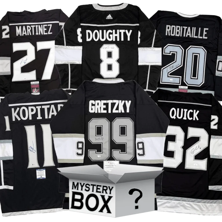 Autographed/Signed Los Angeles Jersey Mystery Box PSA JSA or Beckett COA