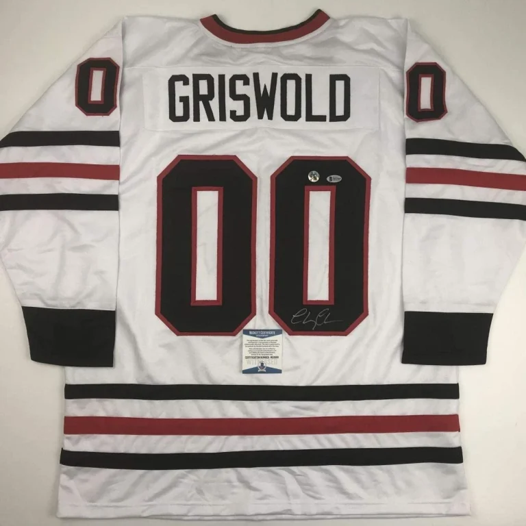 Autographed/Signed CHEVY CHASE Clark Griswold Chicago White Jersey BAS COA