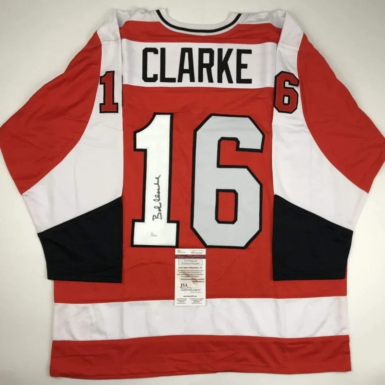 Autographed/Signed BOBBY BOB CLARKE Philadelphia Orange Jersey JSA COA