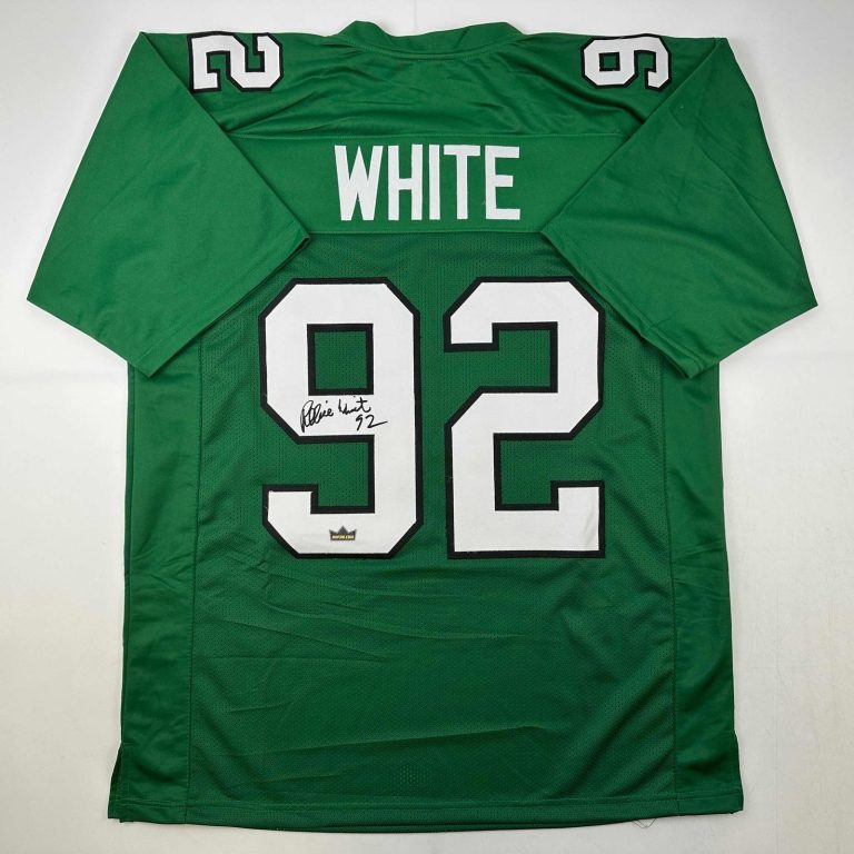 Facsimile Autographed Reggie White Philadelphia Kelly Green Jersey XL
