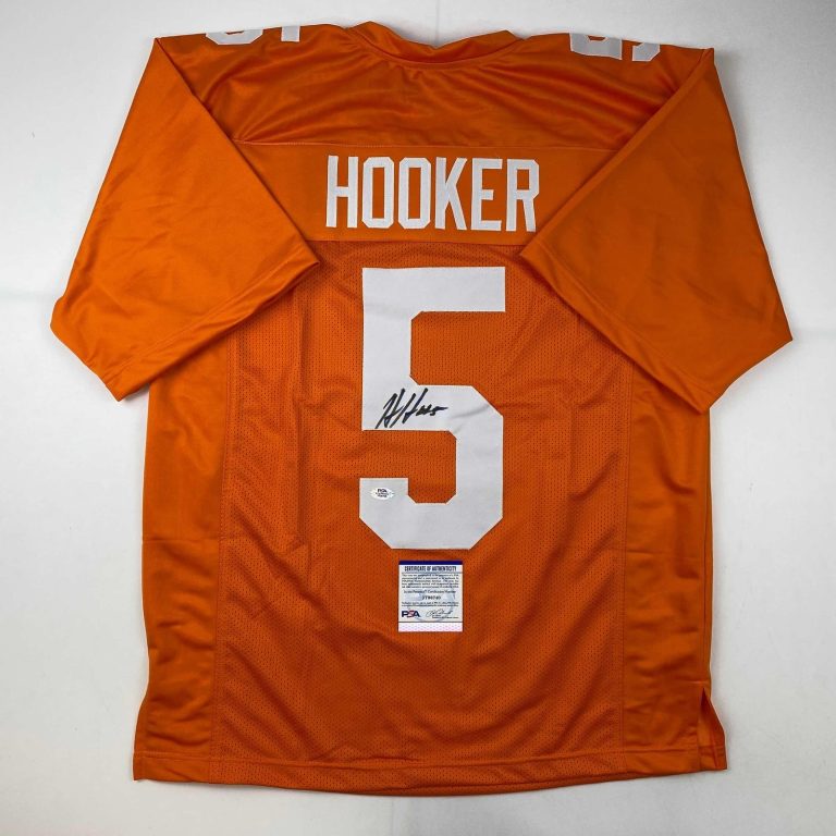 Autographed/Signed Hendon Hooker Tennessee Orange Jersey PSA/DNA COA