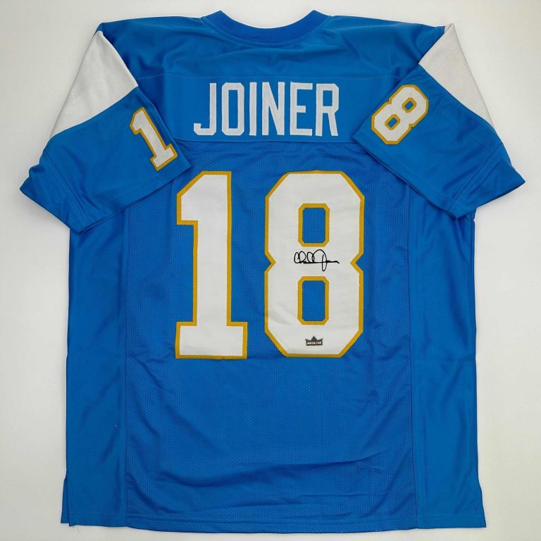 Facsimile Autographed Charlie Joiner San Diego Powder Blue Jersey XL